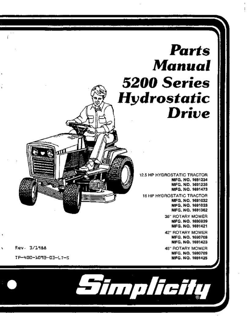 Simplicity 5200 Series User manual Simplicity 5200 Series User manual