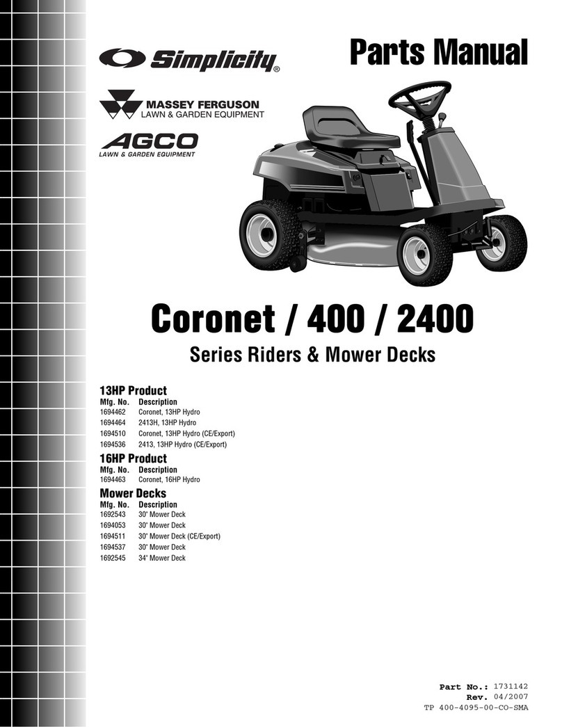 Simplicity 2400 Series User manual