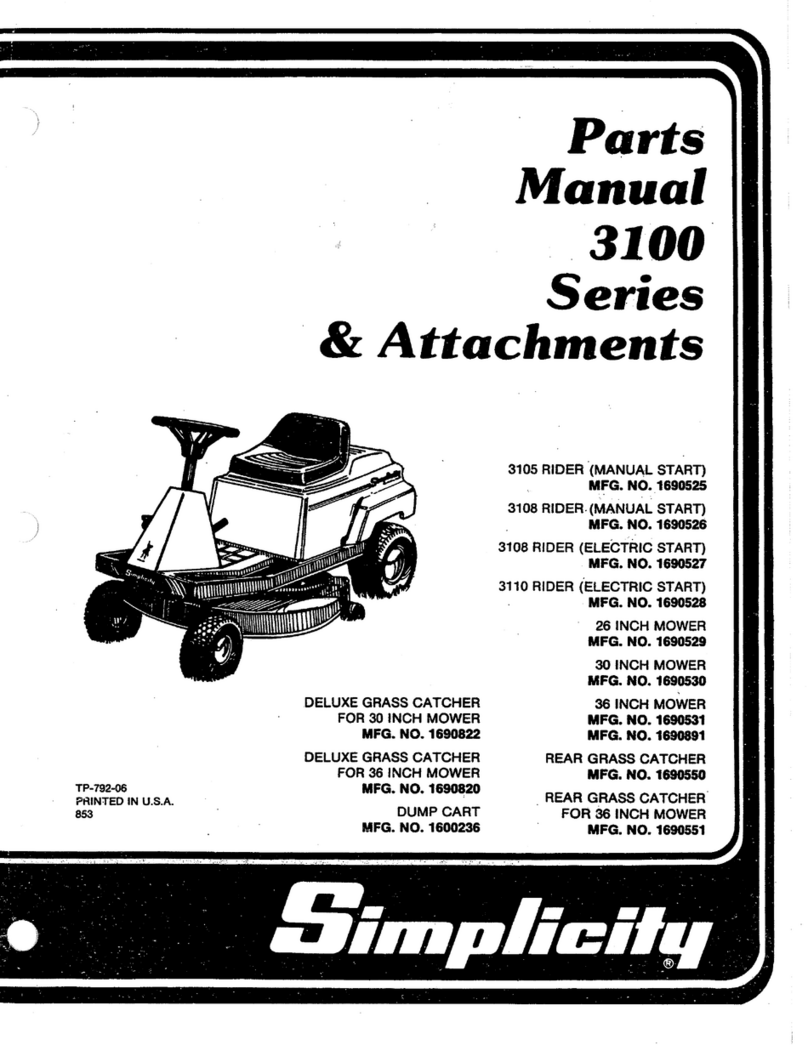 Simplicity 3100 Series User manual Simplicity 3100 Series User manual