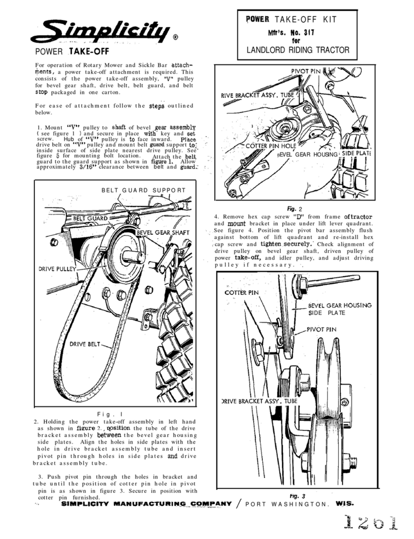 Simplicity 319 User manual Simplicity 319 User manual