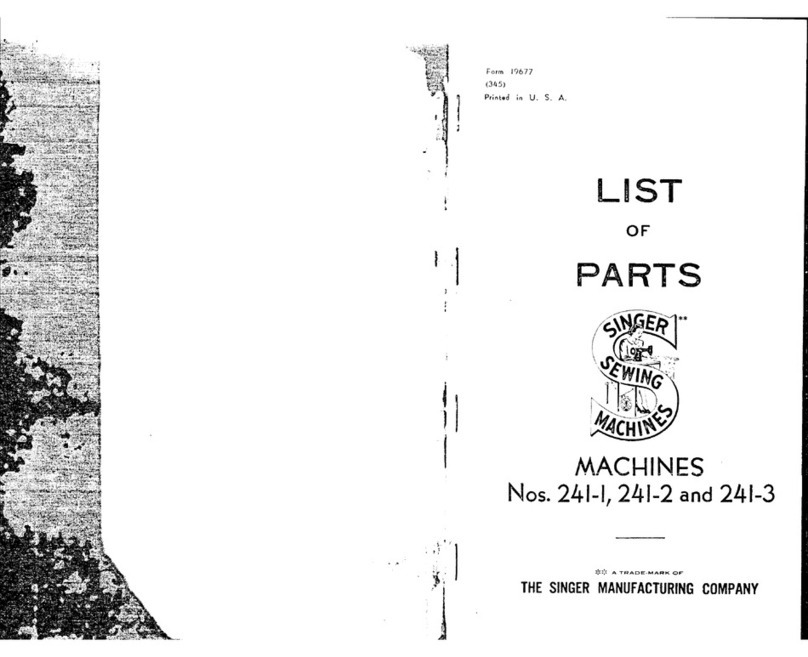 Singer 241-1 parts list