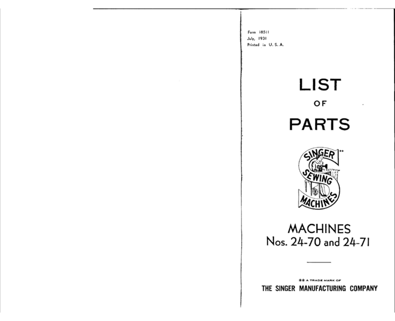 Singer 24-70 User manual Singer 24-70 User manual