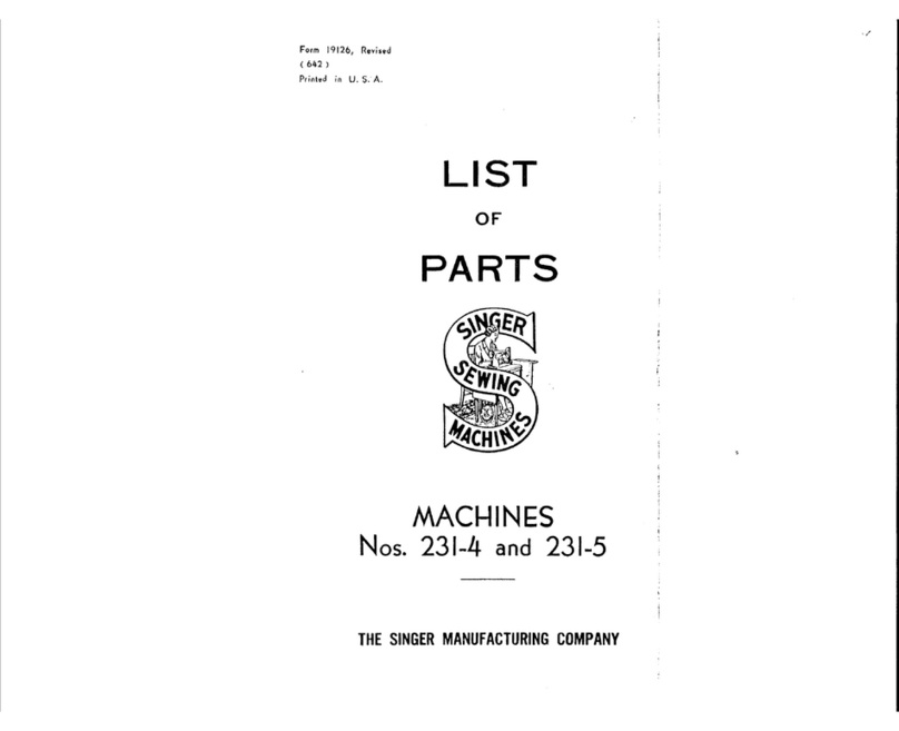 Singer 231-4 User manual Singer 231-4 User manual