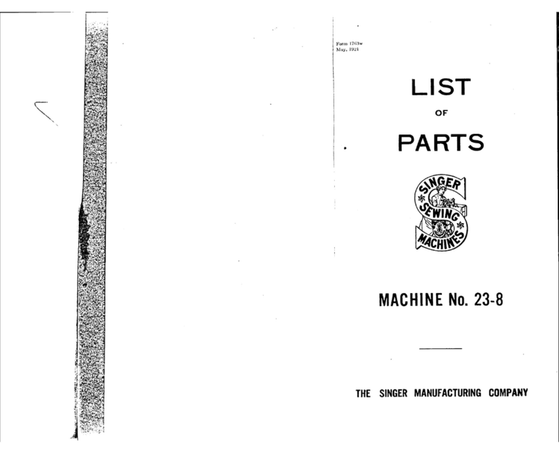 Singer 23-8 User manual
