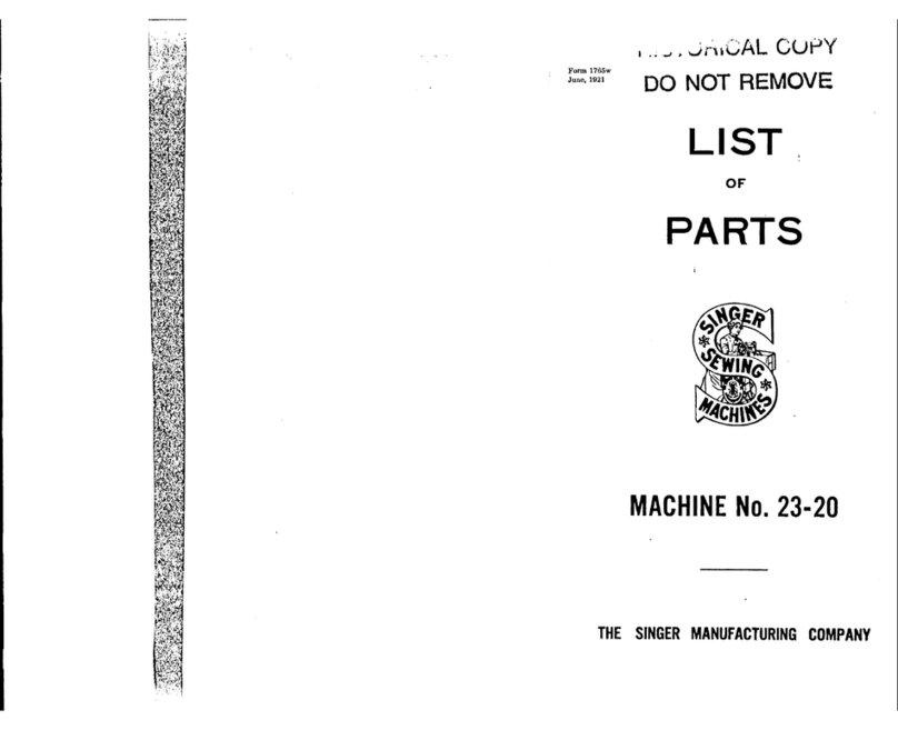 Singer 23-20 parts list