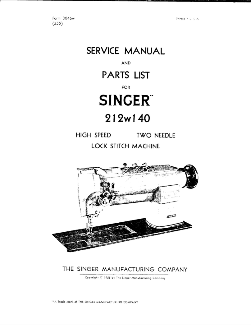 Singer 212W140 Serivce manual
