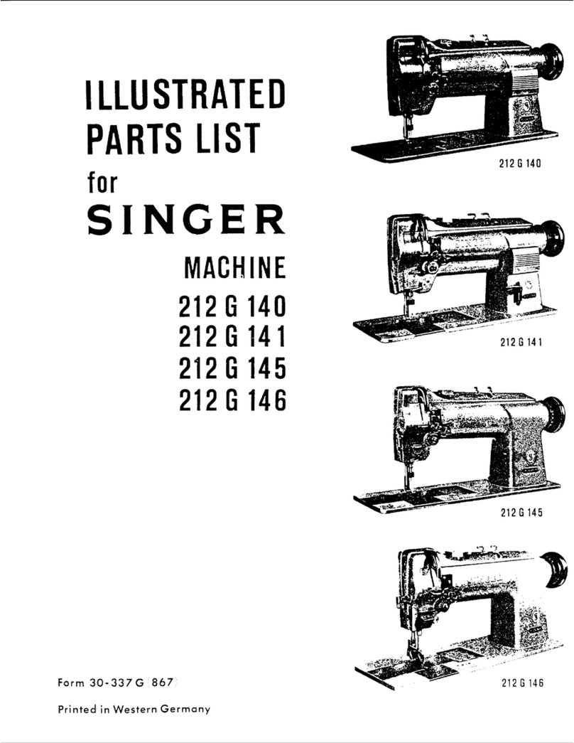 Singer 212G140 Illustrated parts list