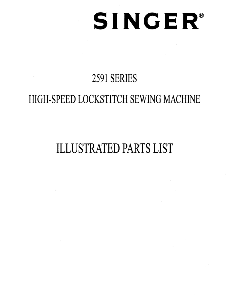 Singer 2591 series Illustrated parts list