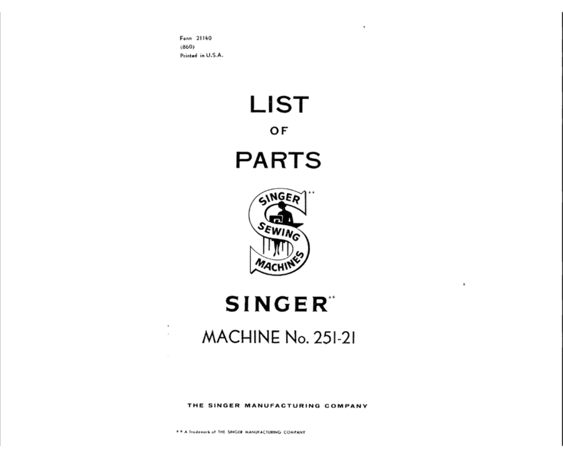 Singer 251-21 User manual