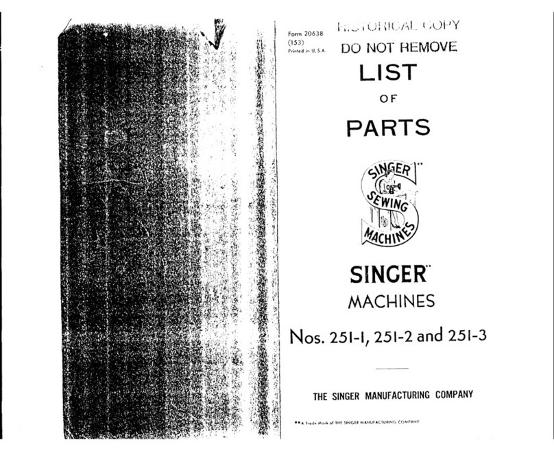 Singer 251-1 User manual