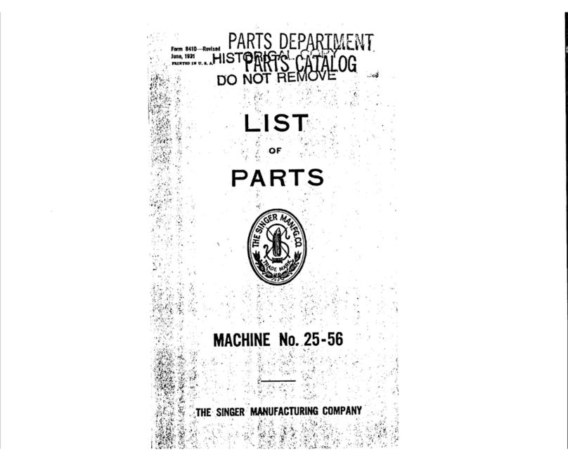 Singer 25-56 User manual Singer 25-56 User manual