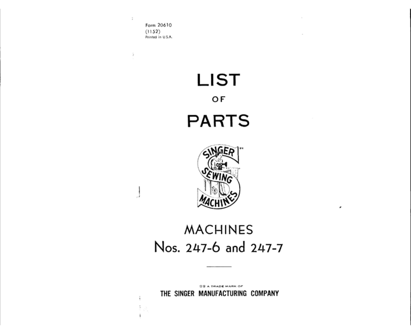 Singer 247-6 parts list