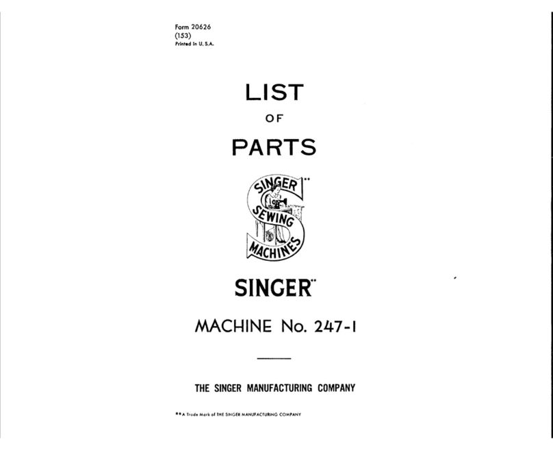 Singer 247-1 parts list