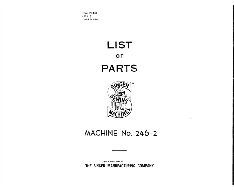 Singer 246-2 parts list