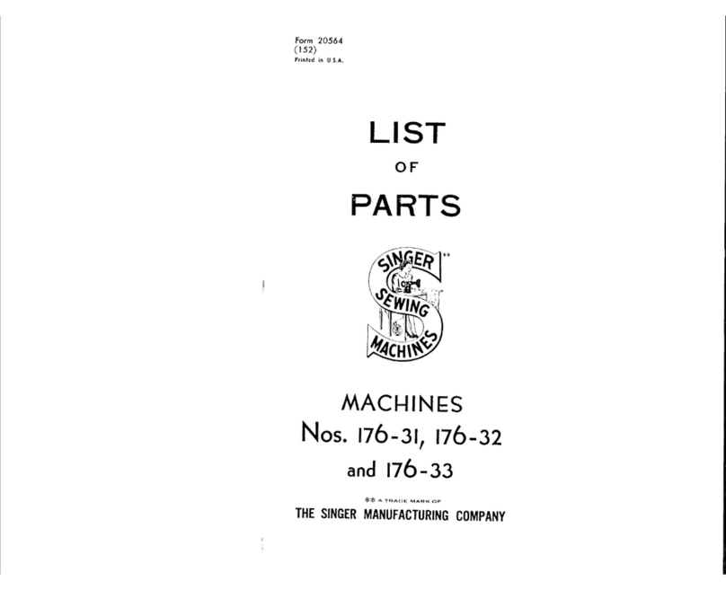 Singer 176-31 User manual Singer 176-31 User manual