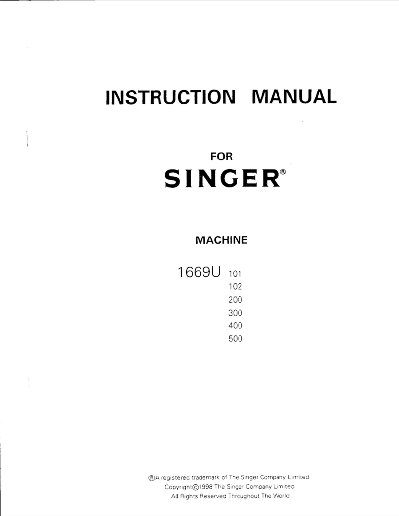 Singer 1669U instruction manual