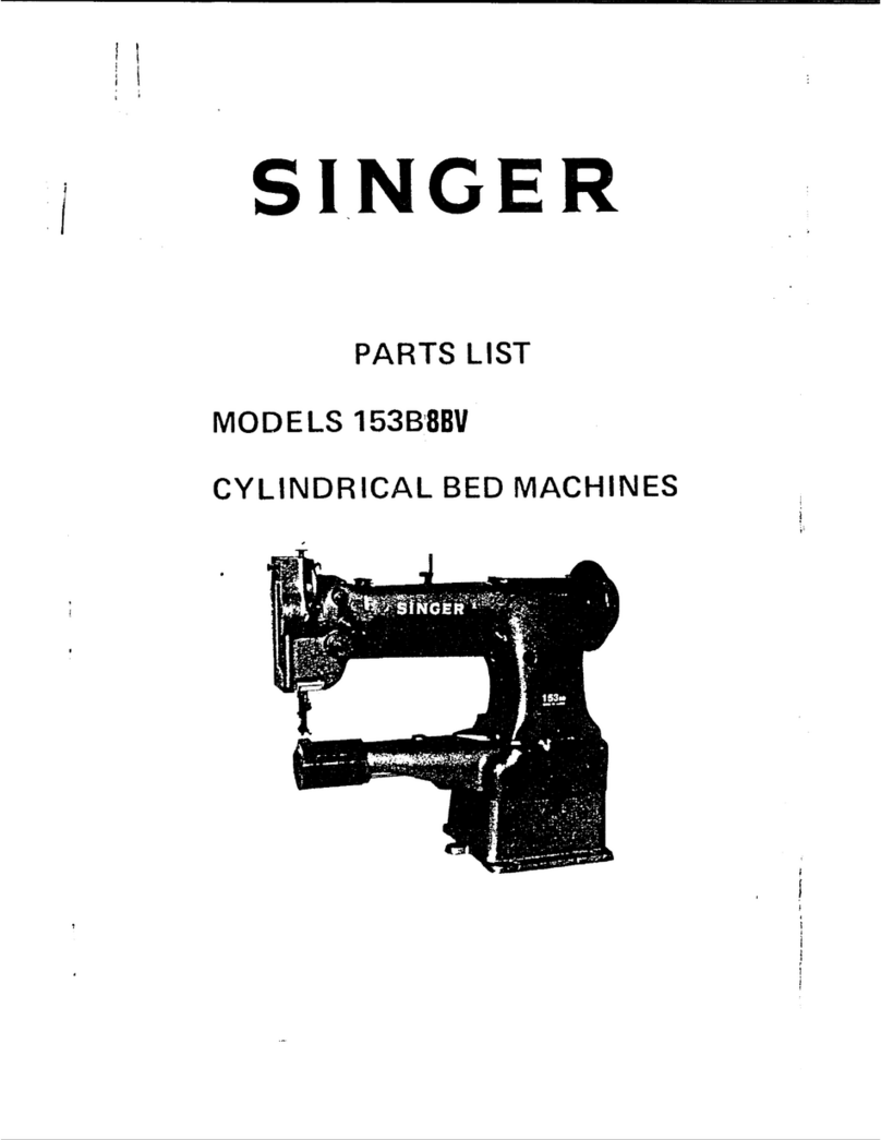 Singer 153B8BV parts list