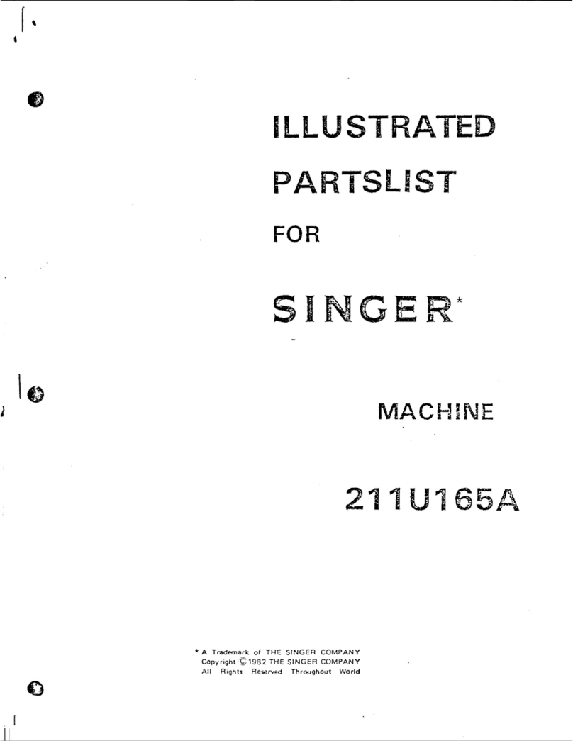 Singer 211U165A Illustrated parts list