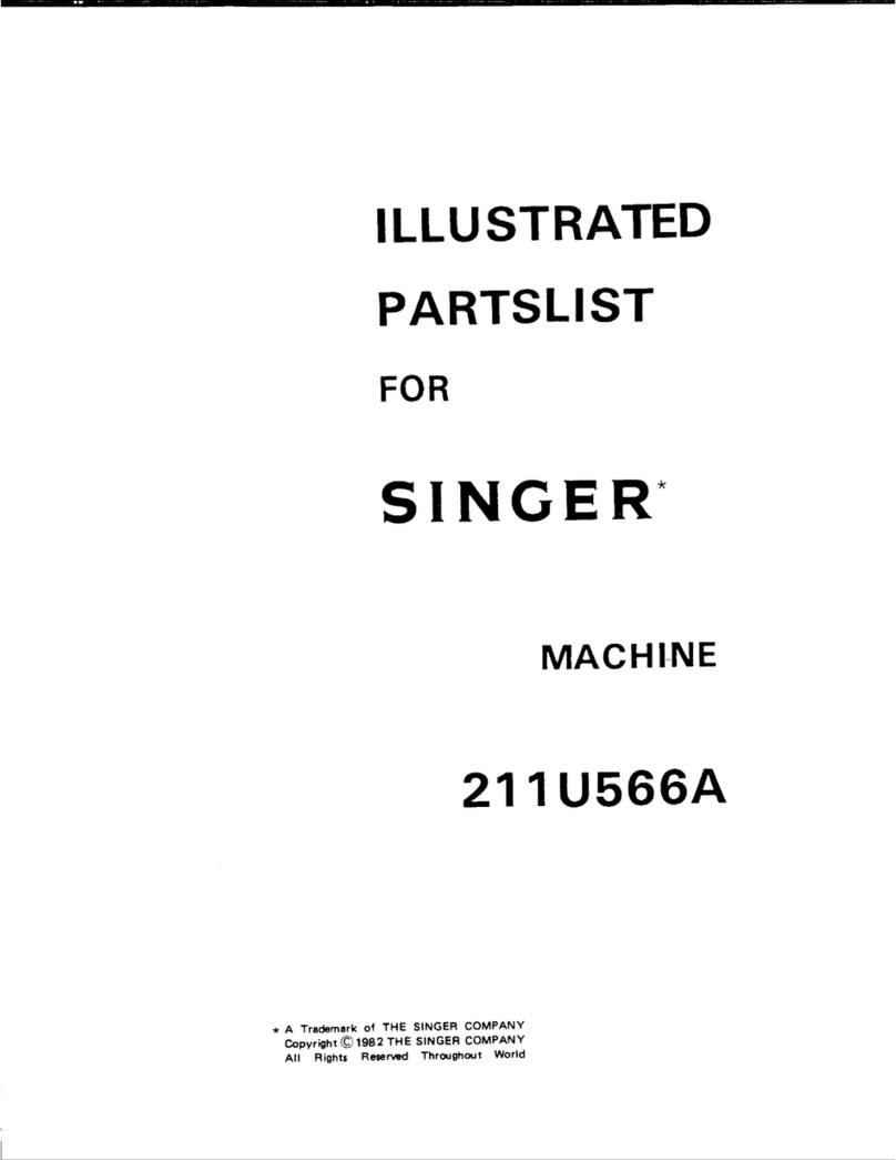Singer 211U566A Illustrated parts list
