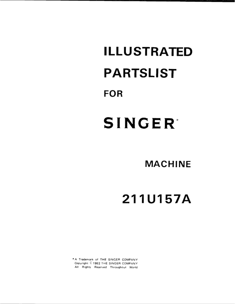 Singer 211U157A Illustrated parts list