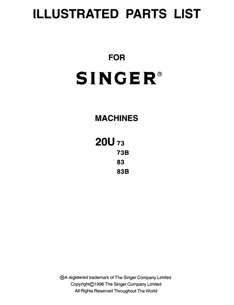 Singer 20U73 Illustrated parts list