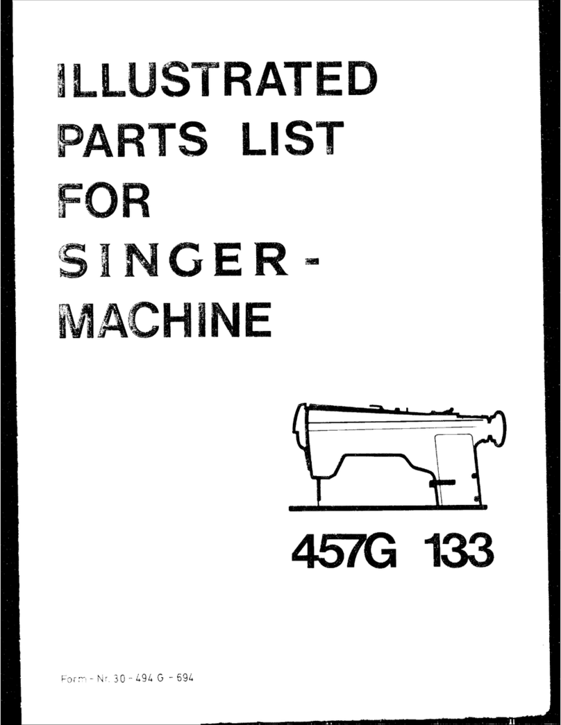 Singer 457G 133 Setup guide