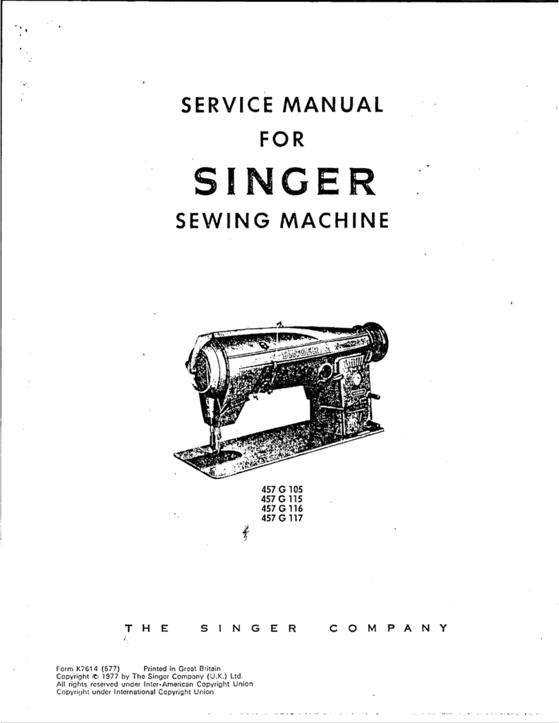 Singer 457 G 115 Service manual