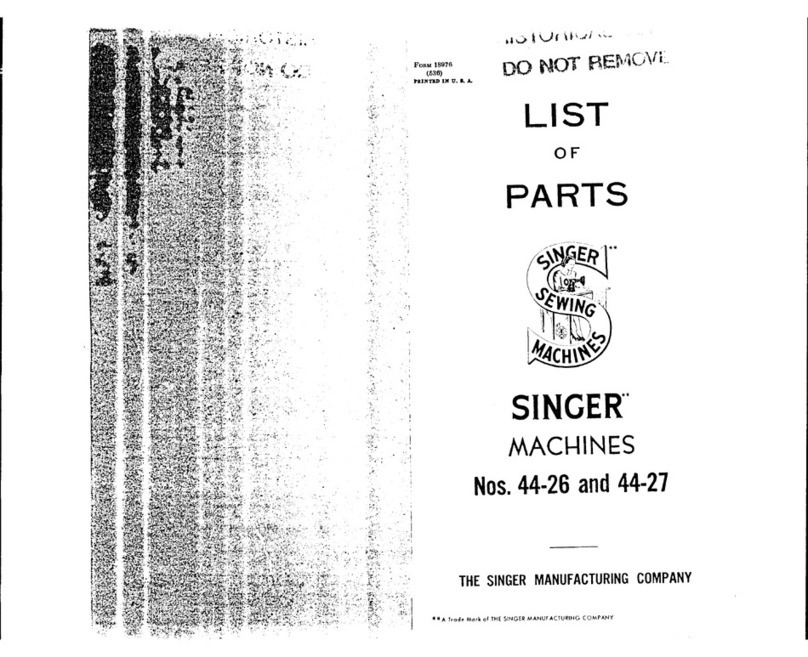 Singer 44-26 List of parts