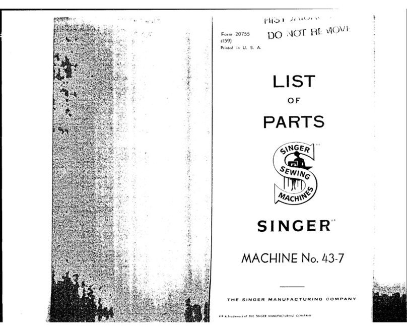 Singer 43-7 User manual