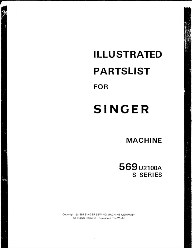 Singer 569U2100A Series Illustrated parts list