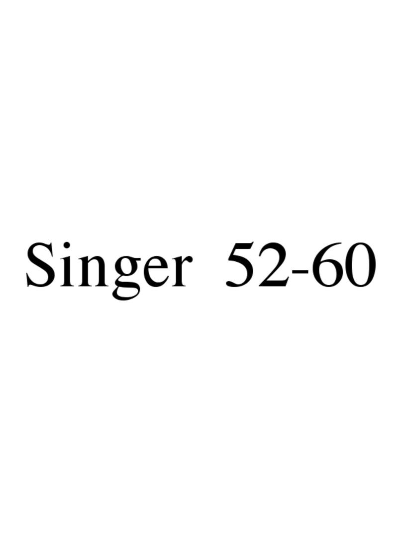 Singer 52-60 User manual