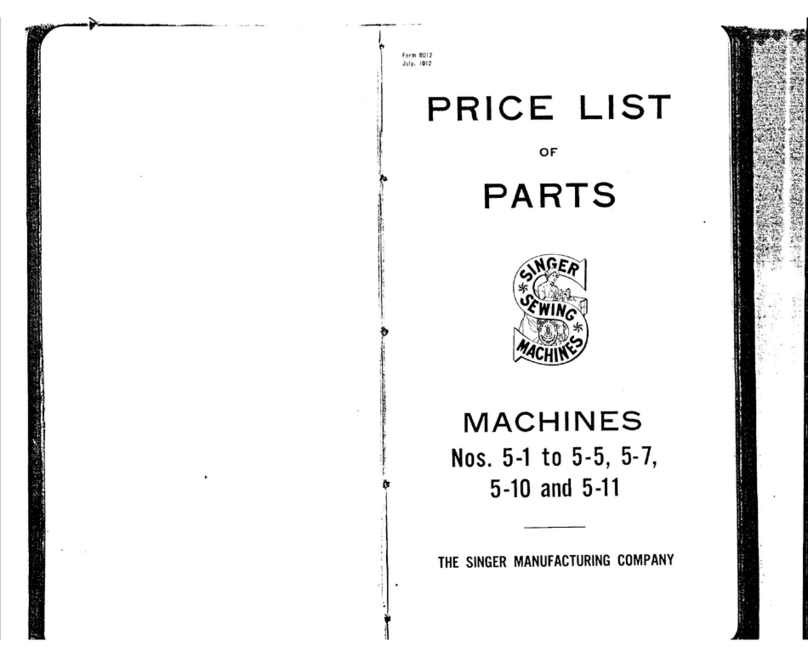 Singer 5-1 to 5-5 User manual Singer 5-1 to 5-5 User manual