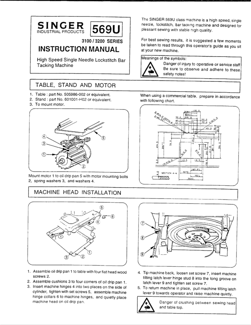Singer 3100 User manual Singer 3100 User manual