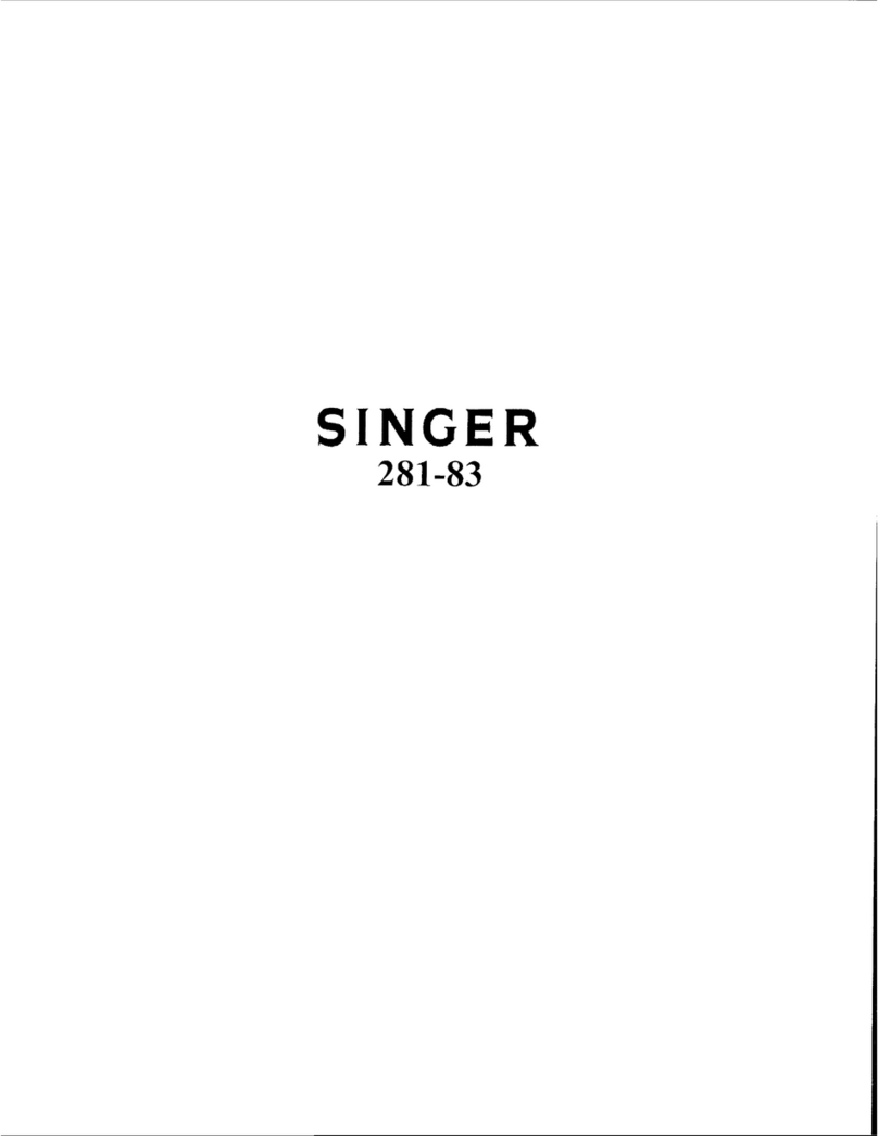 Singer 281-83 User manual Singer 281-83 User manual