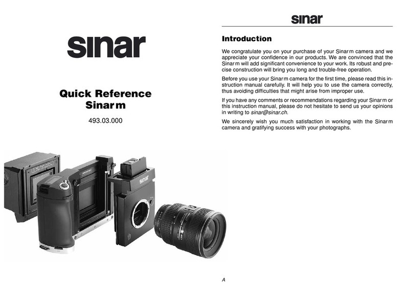 Sinar m 493.03.000 instruction manual