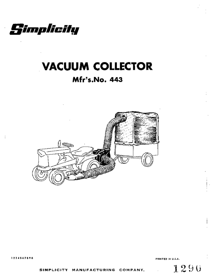 Simplicity 443 Operator's manual
