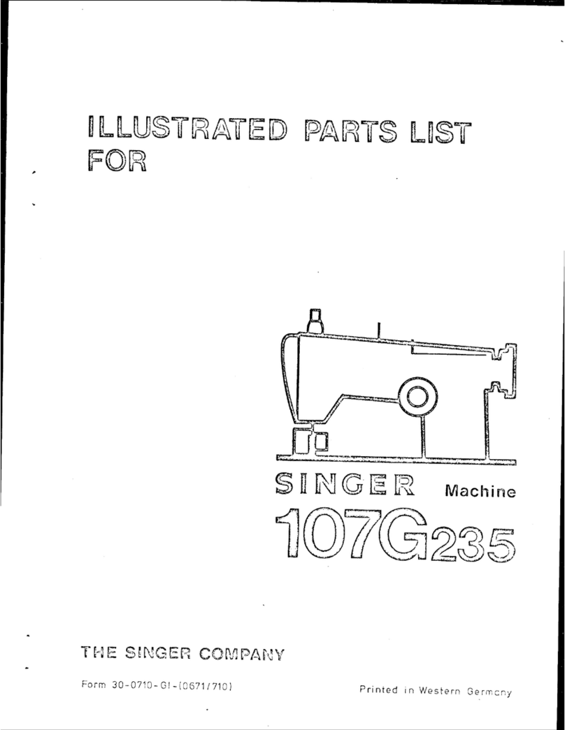 Singer 107G235 Illustrated parts list