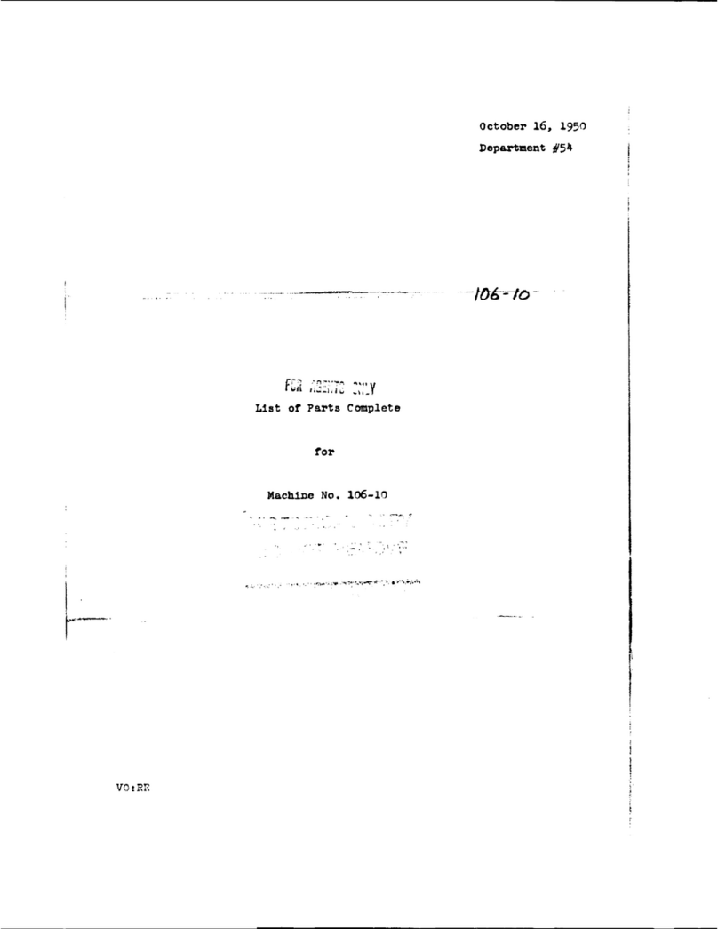 Singer 106-10 User manual Singer 106-10 User manual