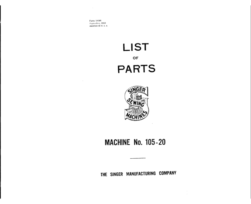 Singer 105-20 parts list