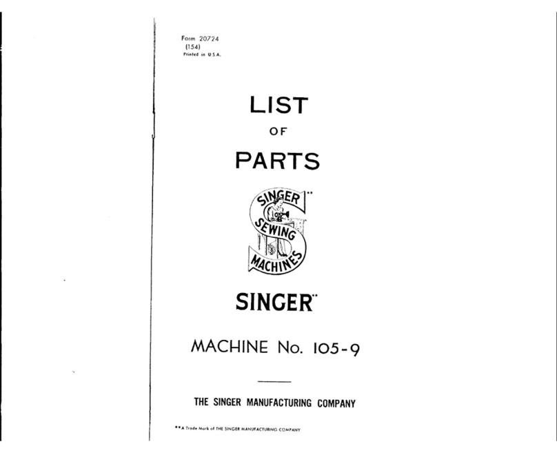 Singer 105-9 User manual