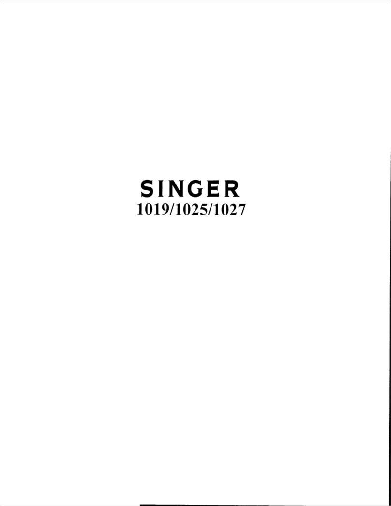 Singer 1019 User manual Singer 1019 User manual