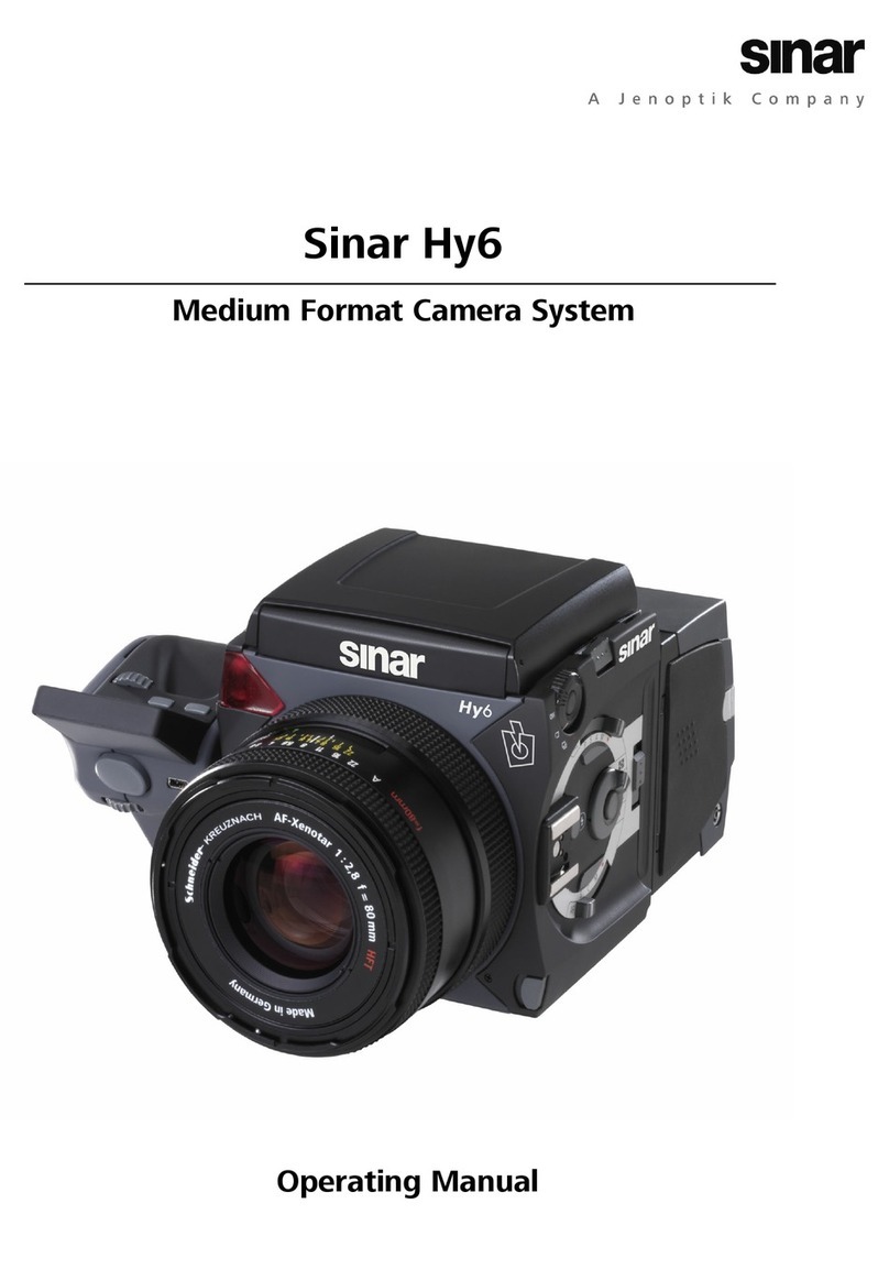 Sinar Medium Format Camera System Hy6 operating manual