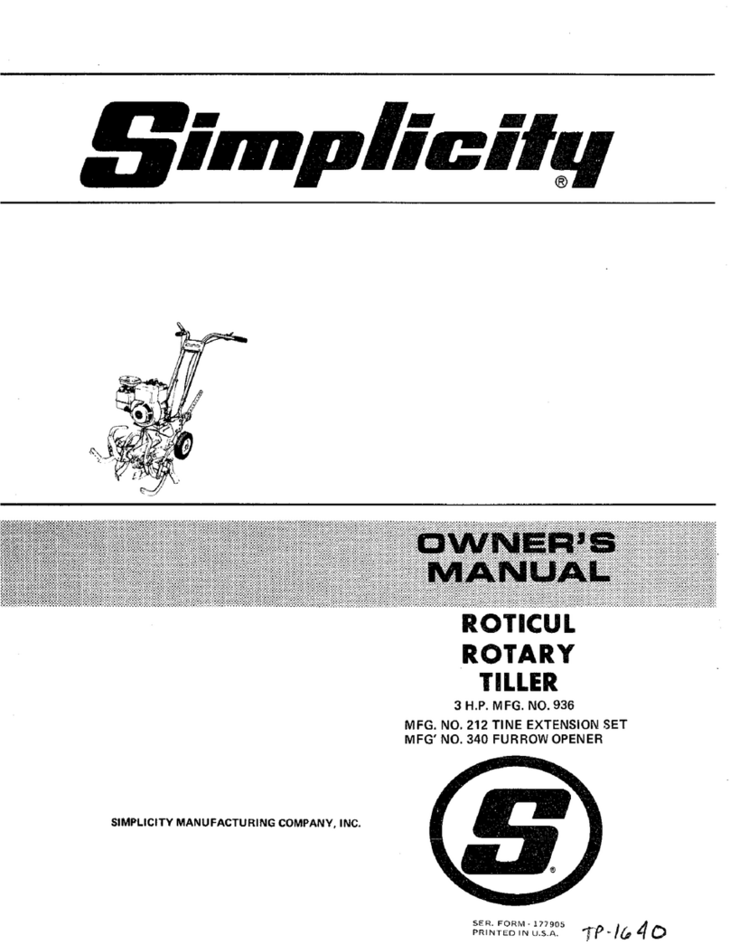 Simplicity 212 owner's manual