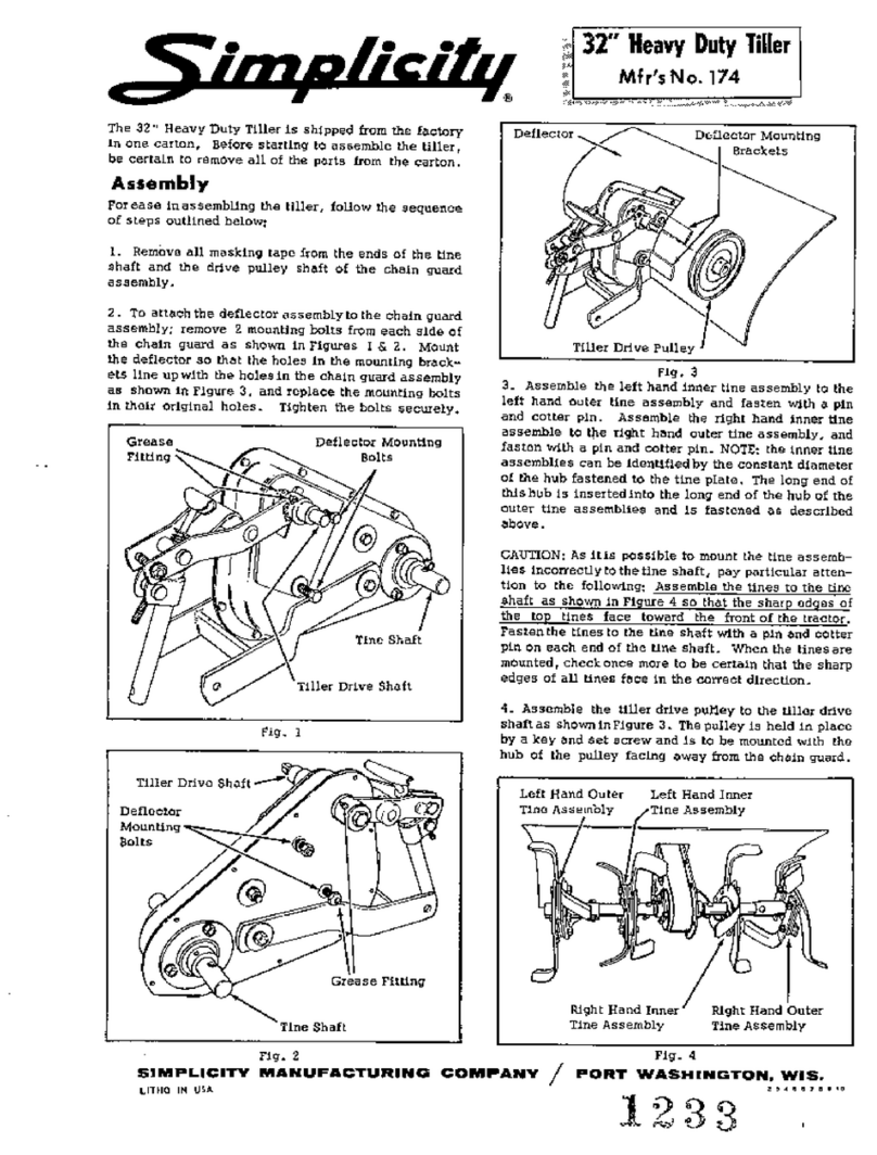 Simplicity 174 User manual