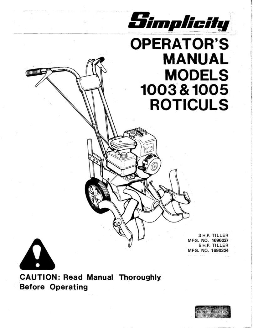 Simplicity 1690237 Operator's manual