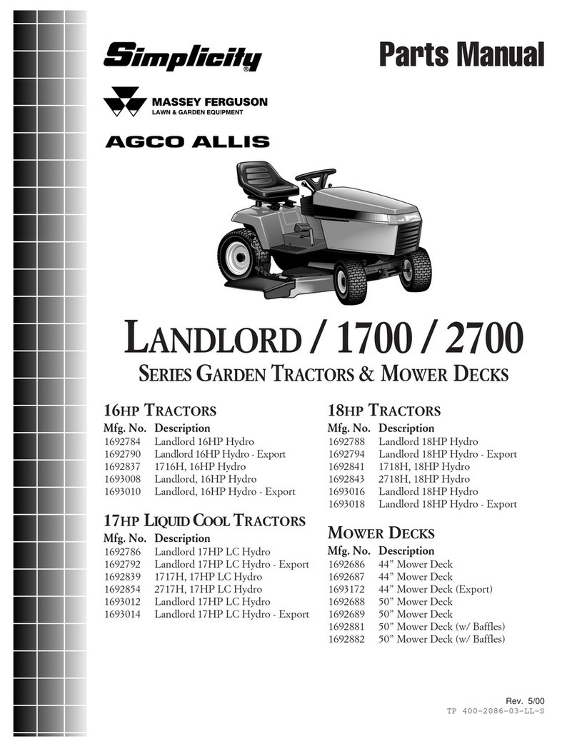 Simplicity LANDLORD 1700 User manual