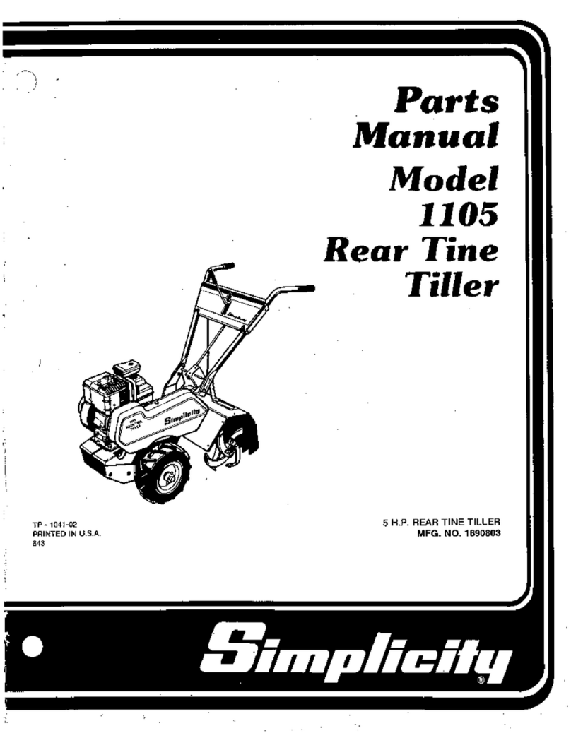 Simplicity 1105 parts manual