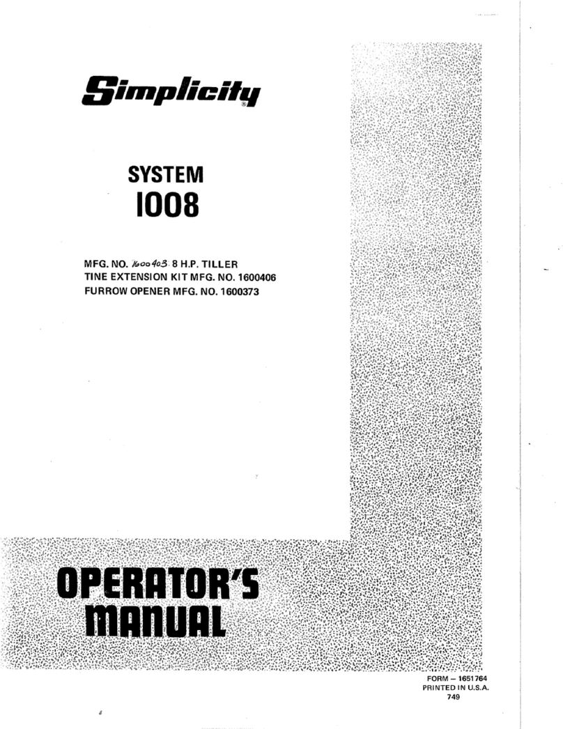Simplicity System 1008 User manual Simplicity System 1008 User manual