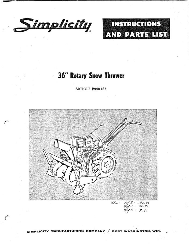 Simplicity TP 400 Datasheet