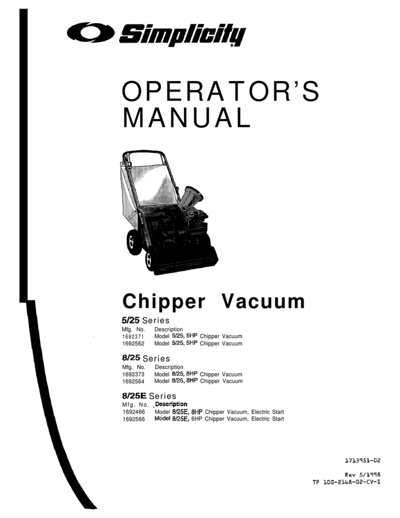 Simplicity 6/25 Operator's manual